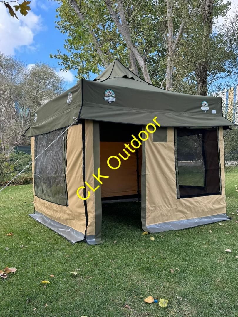 CLK Outdoor Gazebo Katlanır Portatif Kamp ve Karavan Çadırı Kış Bahçesi Portatif Katlanabilir Tente
