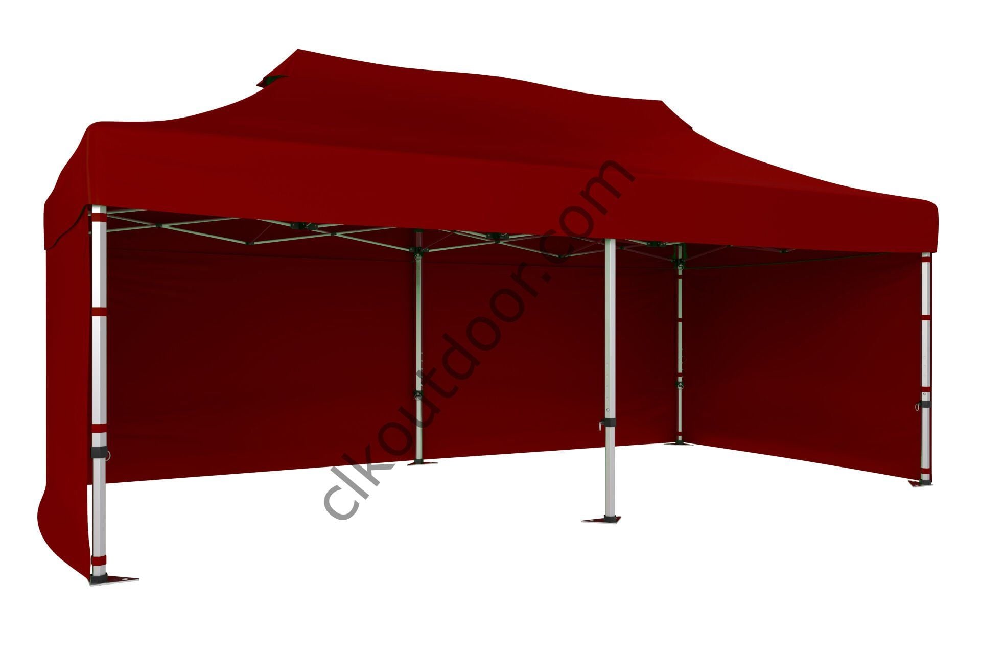 CLK 4x8 40 mm Katlanabilir Tente Gazebo Çadır Gazebo Çadır 3 Yan Kapalı Bordo