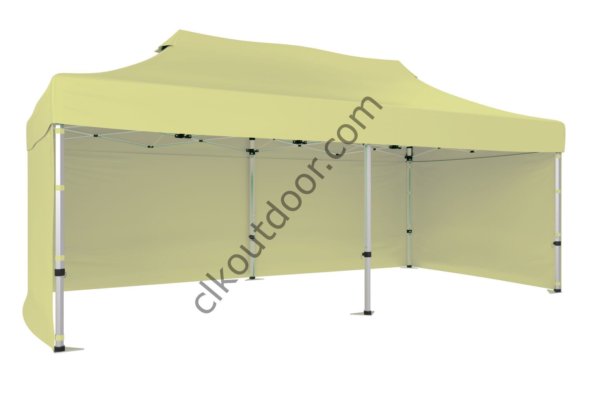 CLK 4x8 40 mm Katlanabilir Tente Gazebo Çadır Gazebo Çadır 3 Yan Kapalı Krem