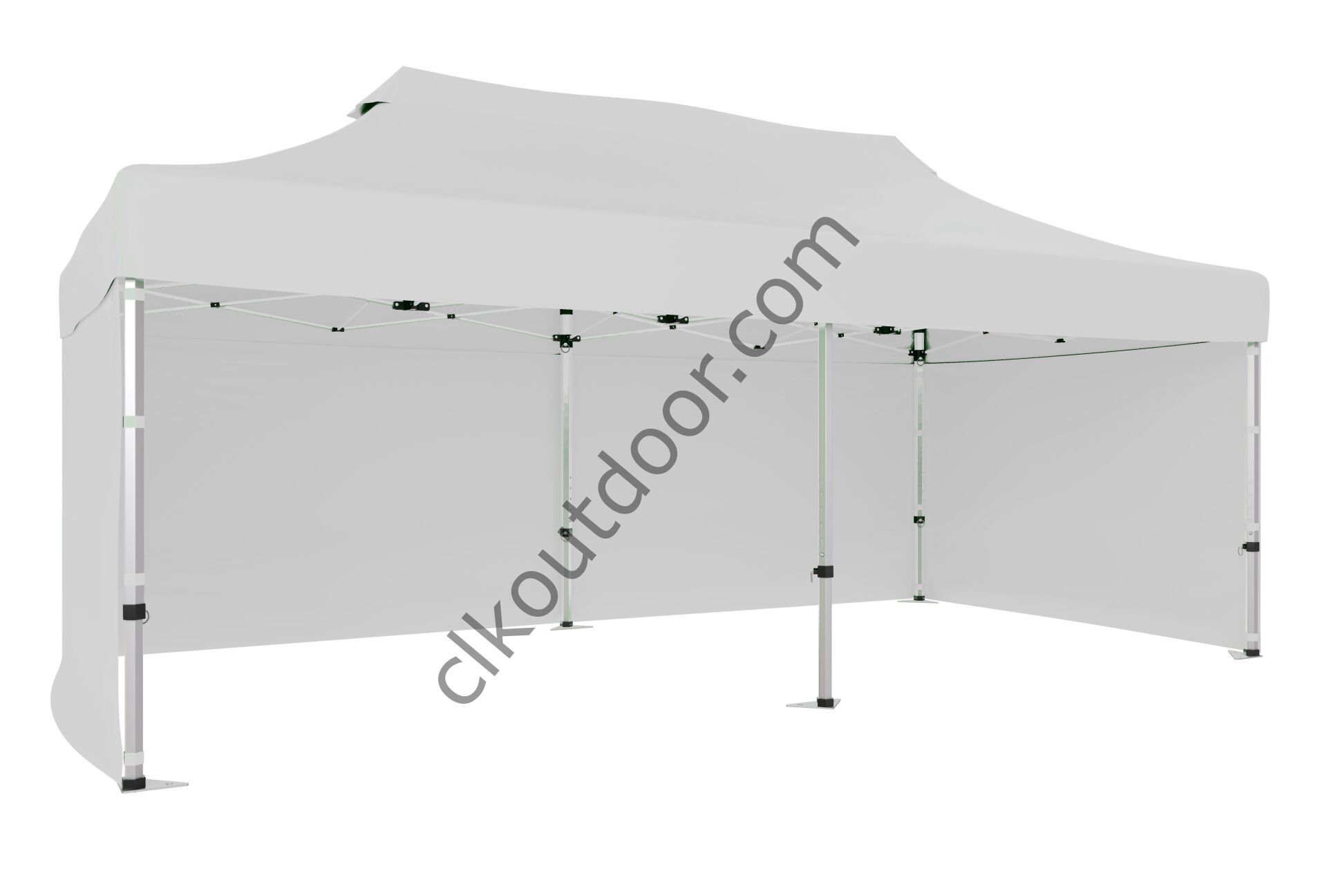 CLK 4x8 40 mm Katlanabilir Tente Gazebo Çadır Gazebo Çadır 3 Yan Kapalı Beyaz