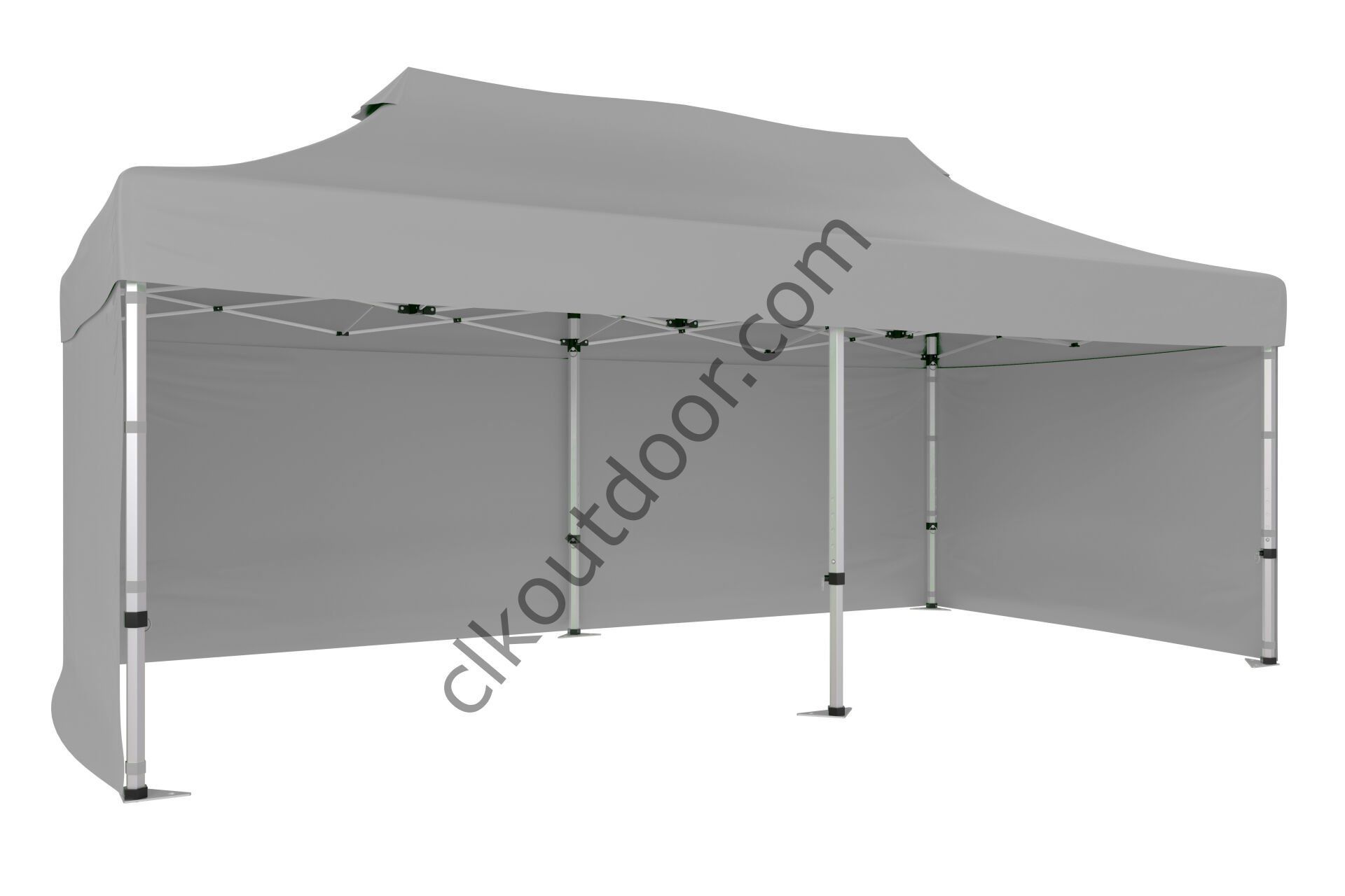 CLK 4x8 40 mm Katlanabilir Tente Gazebo Çadır Gazebo Çadır 3 Yan Kapalı Açık Gri