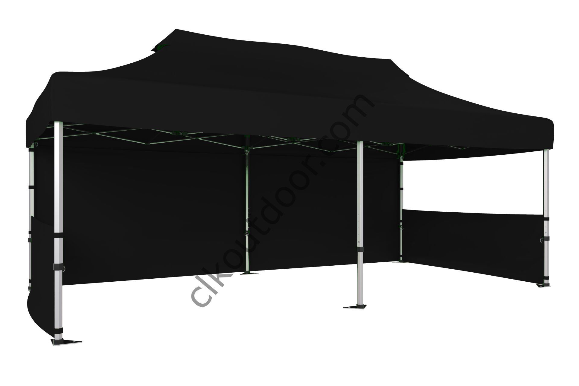 CLK 4x8 40 mm Katlanabilir Tente Gazebo Çadır Gazebo Çadır 1 Tam Duvar 2 Yarım Duvar Siyah