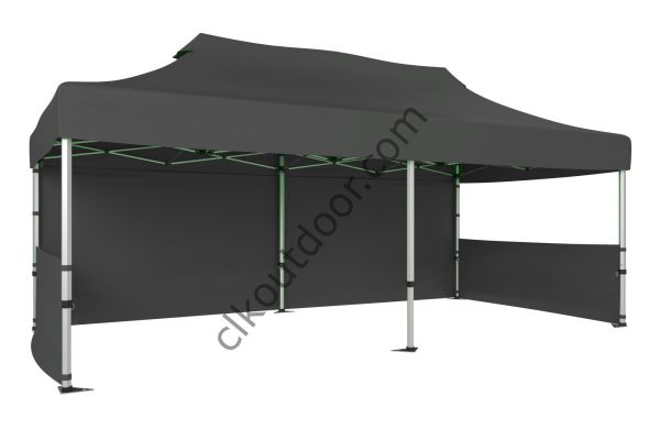 CLK 4x8 40 mm Katlanabilir Tente Gazebo Çadır Gazebo Çadır 1 Tam Duvar 2 Yarım Duvar Gri