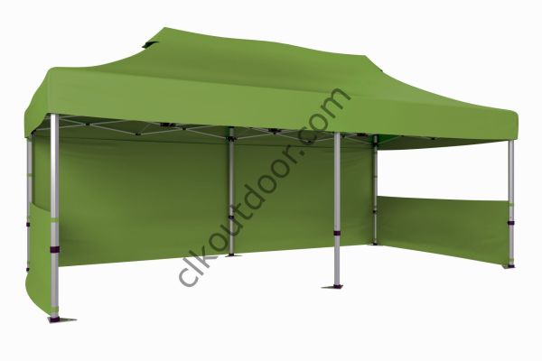 CLK 4x8 40 mm Katlanabilir Tente Gazebo Çadır Gazebo Çadır 1 Tam Duvar 2 Yarım Duvar Haki Askeri Yeşil