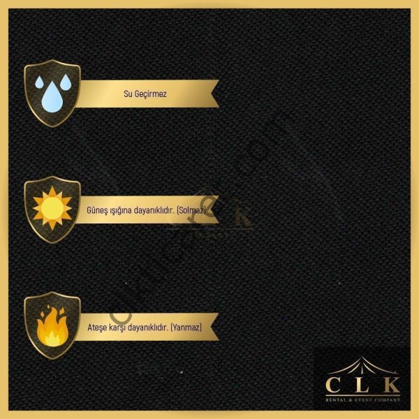 CLK 3x3 40 mm Katlanabilir Tente Gazebo Çadır Gazebo Çadır 3 Yan Kapalı 1 Yan Kapı ve Pencereli Açık Mavi (Turkuaz)