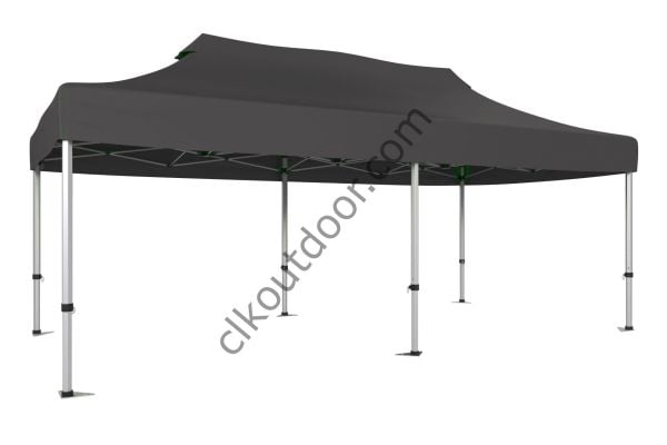 CLK 4x8 40 mm Katlanabilir Tente Gazebo Çadır Gazebo Çadır Katlanır Çardak Gri