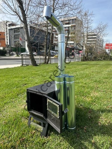 CLK Outdoor Kamp Çadır Sobası Camlı Model