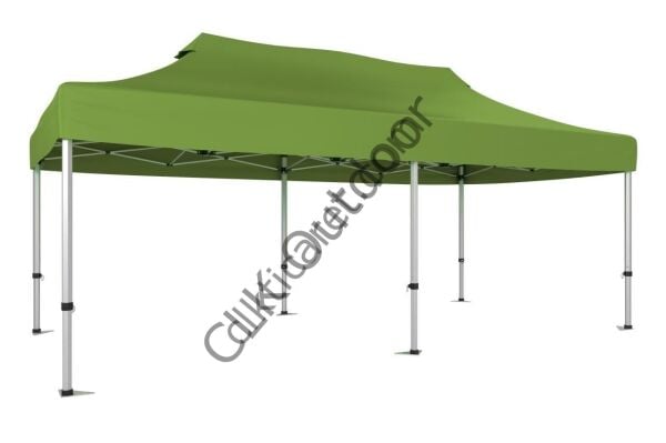 CLK 2,5x5 40 mm Katlanabilir Tente Gazebo Çadır Gazebo Çadır Haki Askeri Yeşil