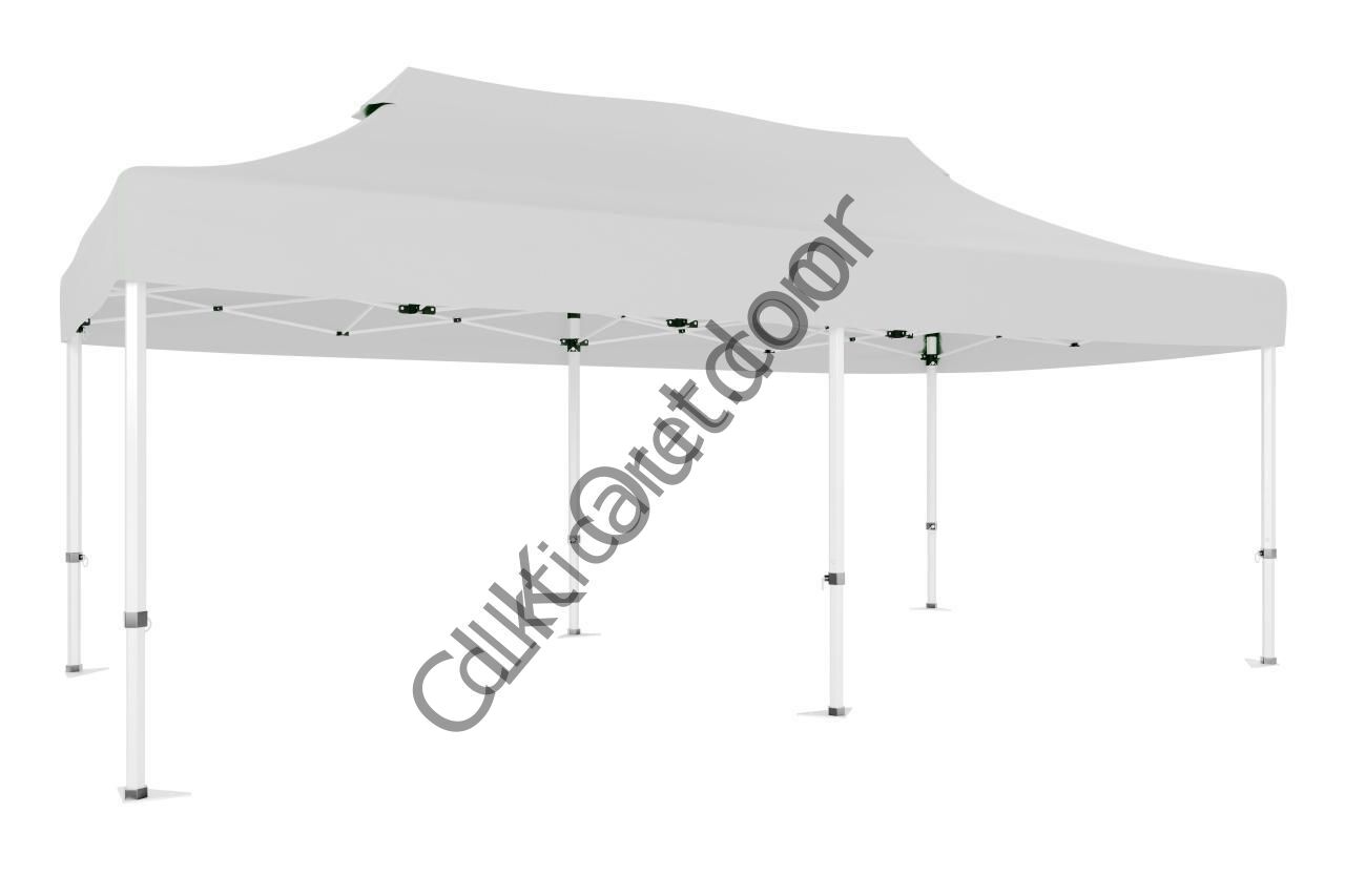 CLK 2,5x5 40 mm Katlanabilir Tente Gazebo Çadır Gazebo Çadır Beyaz