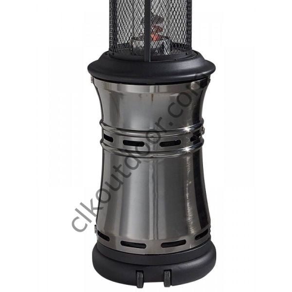CLK Fener Soba Tüplü Dekoratif Bahçe Isıtıcı Gümüş Gri