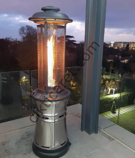 CLK Tüplü Fener Soba Tüplü Dekoratif Bahçe Isıtıcı Çelik Inox Paslanmaz