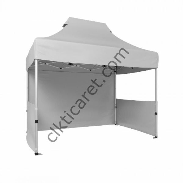 CLK 2x3 Katlanabilir Tente Gazebo Portatif Çadır 1 Tam Duvar 2 Yarım Duvar Beyaz