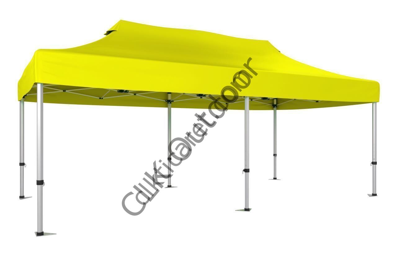 CLK 2,5x5 40 mm Katlanabilir Tente Gazebo Çadır Gazebo Çadır Sarı