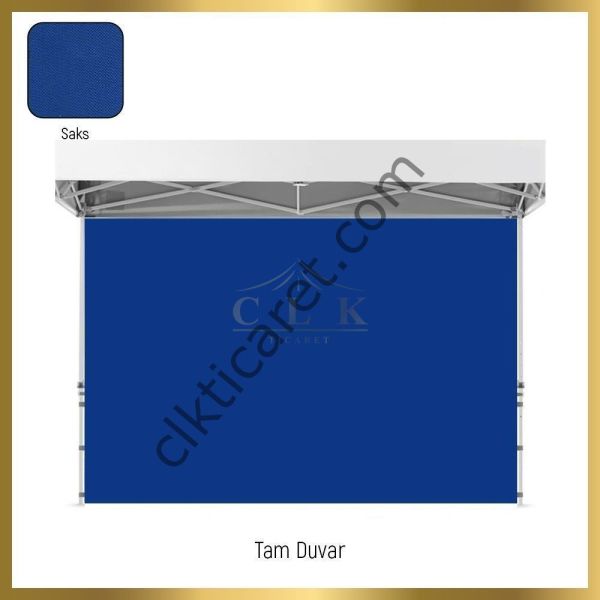 CLK 3x3 40 mm Katlanabilir Tente Gazebo Çadır Gazebo Çadır 1 Tam Duvar 2 Yarım Duvar Gri