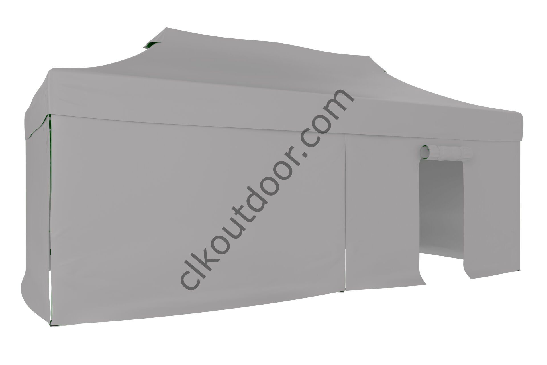 CLK 4x8 40 mm Katlanabilir Tente Gazebo Çadır Gazebo Çadır 3 Yan Kapalı 1 Kapılı Açık Gri