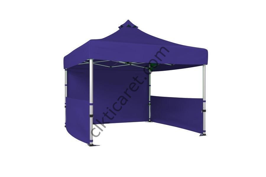 CLK 3x3 40 mm Katlanabilir Tente Gazebo Çadır Gazebo Çadır 1 Tam Duvar 2 Yarım Duvar Lacivert