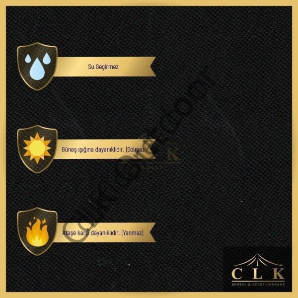 CLK 2,5x5 40 mm Katlanabilir Tente Gazebo Çadır Gazebo Çadır 3 Yan Kapalı Krem