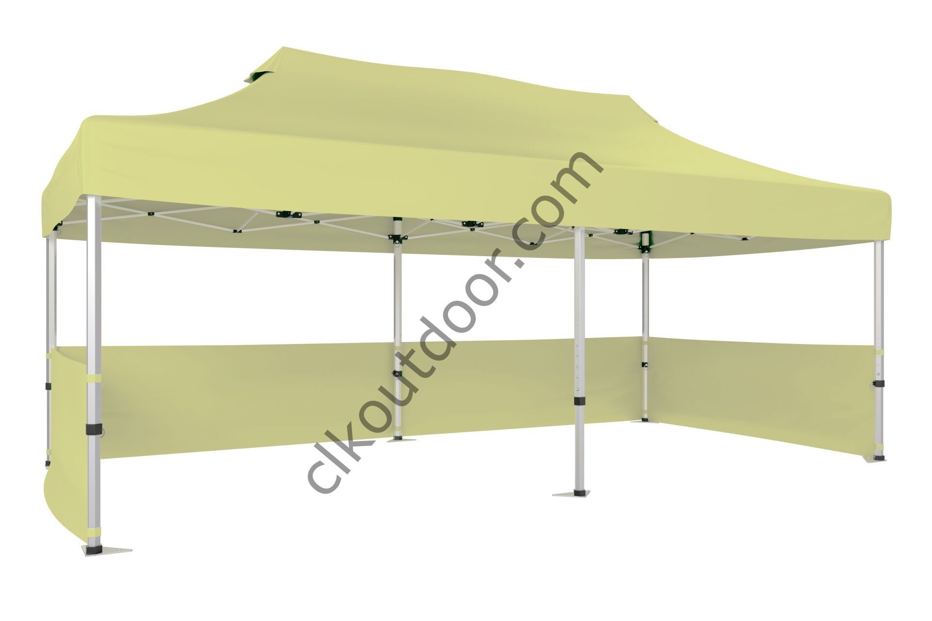CLK 4x8 40 mm Katlanabilir Tente Gazebo Çadır Gazebo Çadır 3 Kenar Yarım Duvarlı Bej