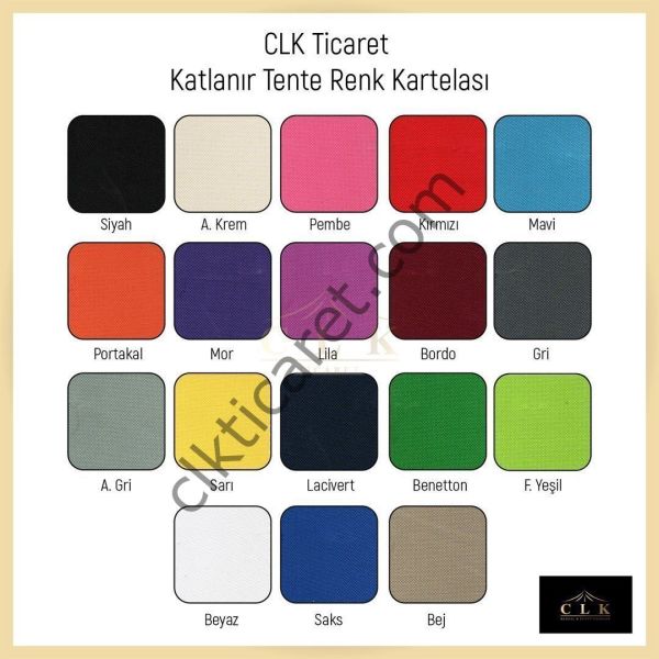 CLK 2,5x2,5 40 mm Katlanabilir Tente Gazebo Çadır Gazebo Çadır 2 Yan Pencereli 1 Yan Aksesuarsız 1 Yan Kapılı Haki Askeri Yeşil