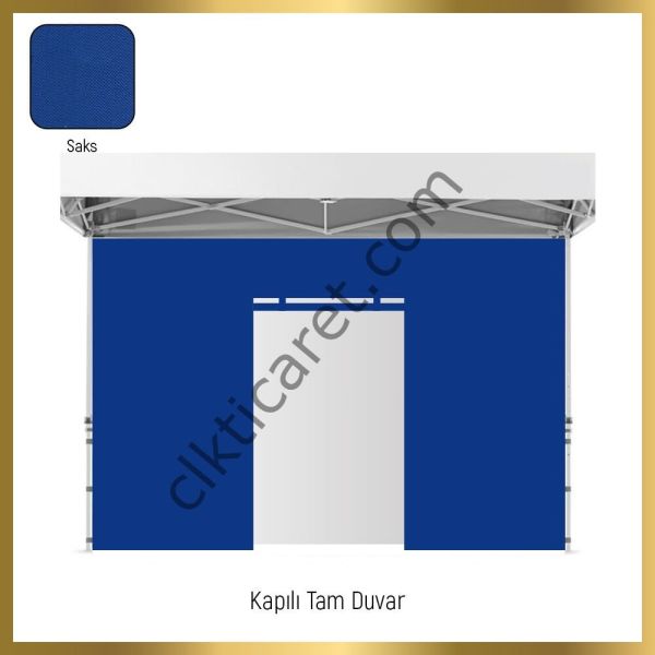 CLK 2,5x2,5 40 mm Katlanabilir Tente Gazebo Çadır Gazebo Çadır 2 Yan Pencereli 1 Yan Aksesuarsız 1 Yan Kapılı Gri