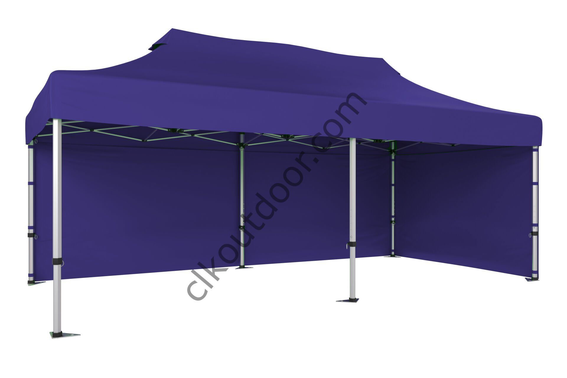 CLK 4x8 40 mm Katlanabilir Tente Gazebo Çadır Çardak Portatif 2 Yan Kapalı Lacivert