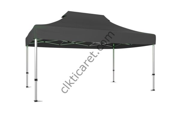 CLK 3x4,5 40 mm Katlanabilir Tente Gazebo Çadır Gri
