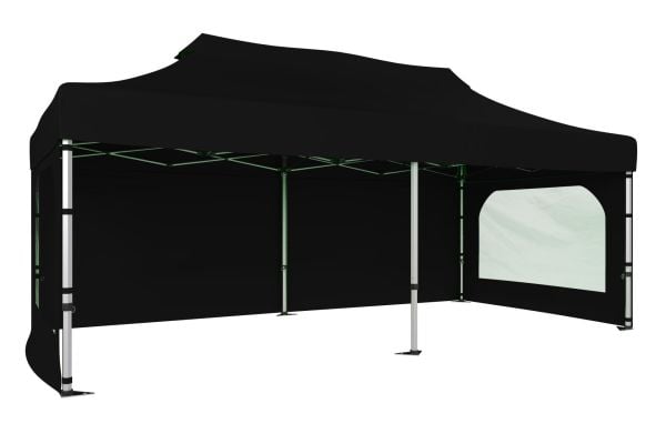 CLK 3x6 40 mm Katlanabilir Tente Gazebo Çadır Gazebo Çadır 3 Yan Duvarlı 2 Pencereli
