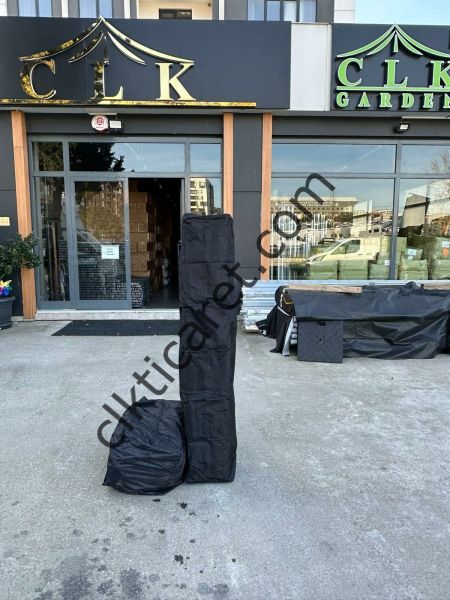 CLK 3x6 Verendalı 30 mm Profil Katlanır Portatif Gazebo Kamp Çadır Antrasit Gri Turuncu