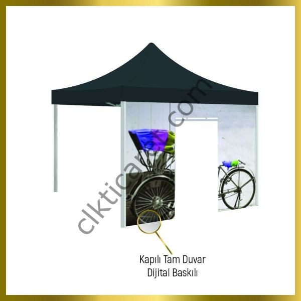CLK 2x3 Baskılı Gazebo Çadır Portatif Tente Set