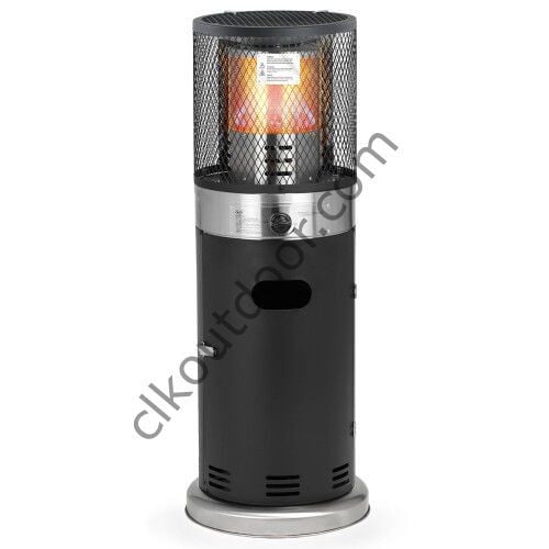 CLK Kısa Fener Soba Tüplü Ortam Dış Mekan Bahçe Isıtıcı Inox-Siyah Paslanmaz