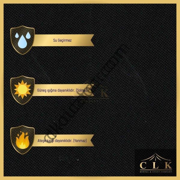 CLK 2x4 mt 40mm Alüminyum Katlanabilir Tente Gazebo Çadır 3 Yan Kapalı 1 Kapılı Kırmızı