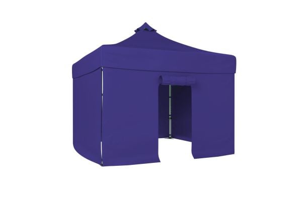 CLK 3x3 52mm Kalın Alüminyum Katlanabilir Tente Gazebo Çadır 4 Yan Kapalı 1 Kapılı Çadır