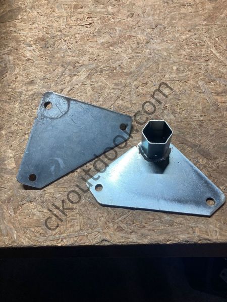 CLK 4x6 52mm Kalın Alüminyum Katlanabilir Tente Gazebo Çadır 1 Kenar Kapalı Gri