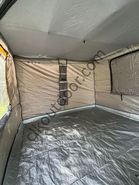 CLK 3x3 Metre 30 mm Profil Portatif Katlanır Portatif Gazebo Kamp Çadır Antrasit Gri Lacivert