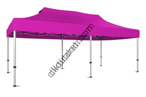 CLK 2x4 40mm Alüminyum Katlanabilir Tente Gazebo Çadır Pembe