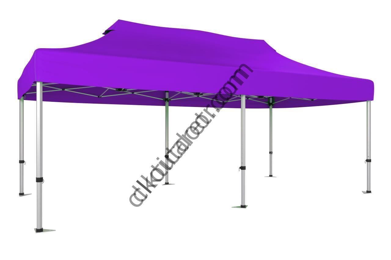 CLK 2x4 40mm Alüminyum Katlanabilir Tente Gazebo Çadır Lila