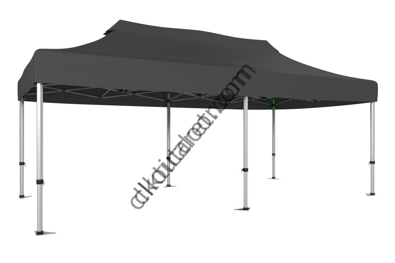 CLK 2x4 40mm Alüminyum Katlanabilir Tente Gazebo Çadır Gri