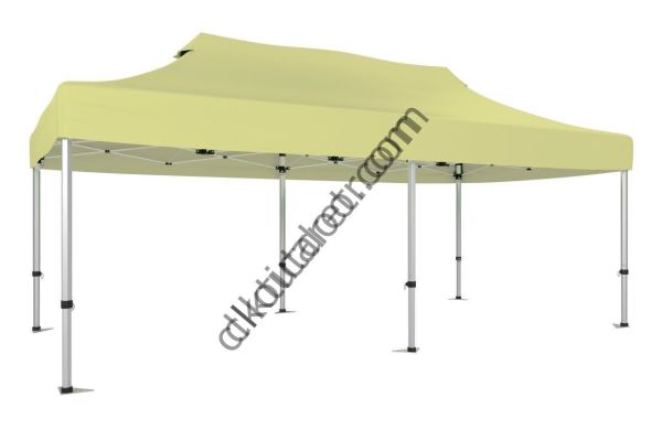 CLK 2x4 40mm Alüminyum Katlanabilir Tente Gazebo Çadır Krem