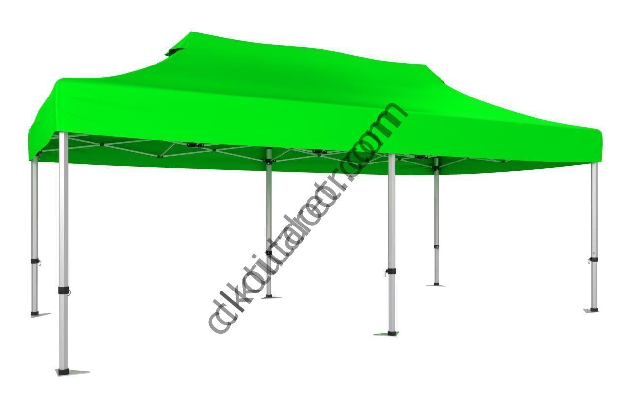 CLK 2x4 40mm Alüminyum Katlanabilir Tente Gazebo Çadır Açık Yeşil