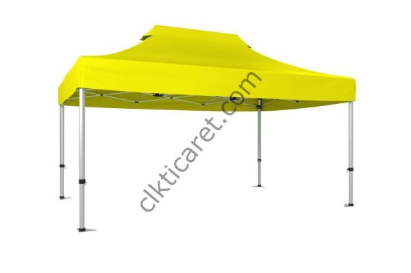 CLK 4x6 52mm Kalın Alüminyum Katlanabilir Tente Gazebo Çadır Gazebo Çadır Sarı