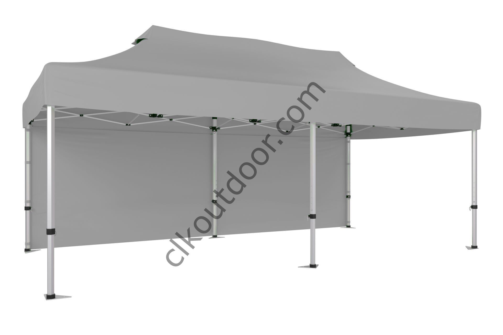 CLK 2x4 40mm Alüminyum Katlanabilir Tente Gazebo Çadır Arkası Kapalı Açık Gri