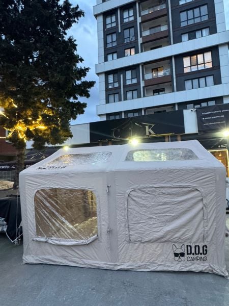 CLK Outdoor Airfree 14 Metrekare Şişme Kamp Çadırı Profesyonel 6-8 Kişilik