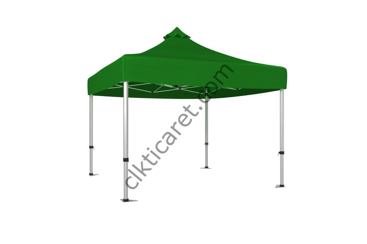 CLK 2,5x2,5 Katlanabilir Tente Gazebo Çadır 40mm Gazebo Çadır Benetton Yeşil