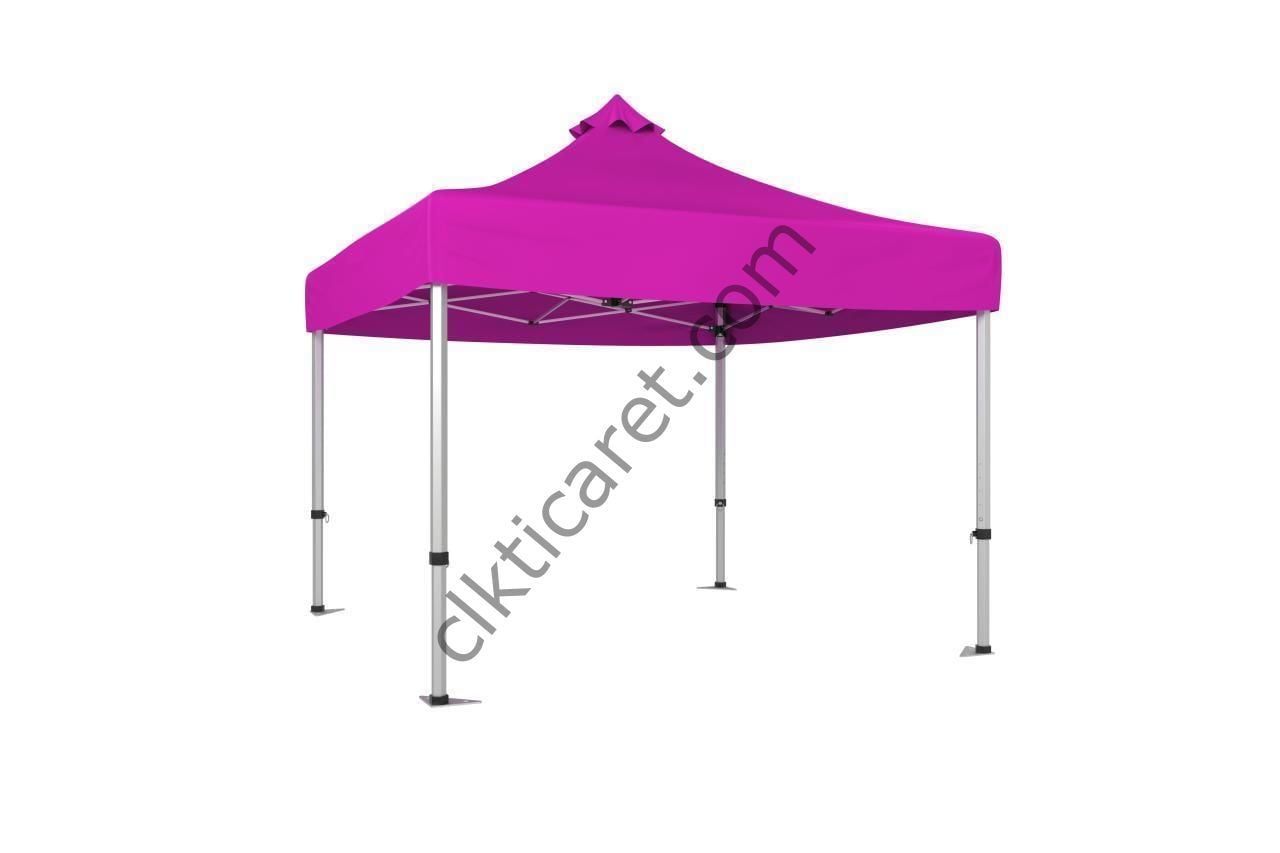 CLK 2,5x2,5 Katlanabilir Tente Gazebo Çadır 40mm Gazebo Çadır Pembe