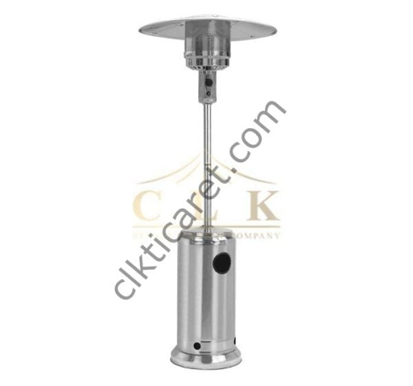 CLK Palmiye Tüplü Soba Bistro Masalı Paslanmaz Inox Bahçe Tüplü Isıtıcı