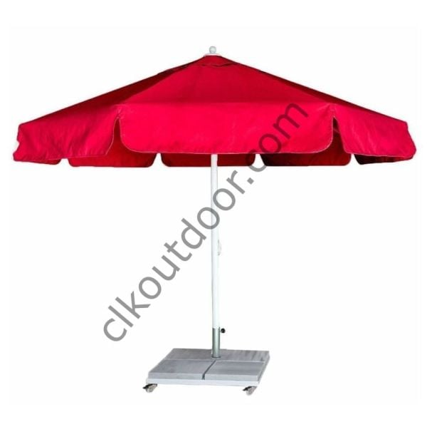 CLK 3,5 Metre Yuvarlak Mega Q60 Şemsiye Bahçe Cafe Havuz Otel Restorant Şemsiyeleri