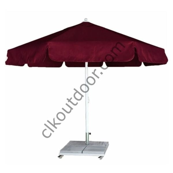 CLK 3,5 Metre Yuvarlak Mega Q60 Şemsiye Bahçe Cafe Havuz Otel Restorant Şemsiyeleri