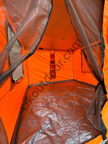 CLK 3x3 mt Gazebo Katlanabilir Kısa Bagaj Boy 115 cm Gazebo Portatif Kamp Çadırı Turuncu Saks Mavi