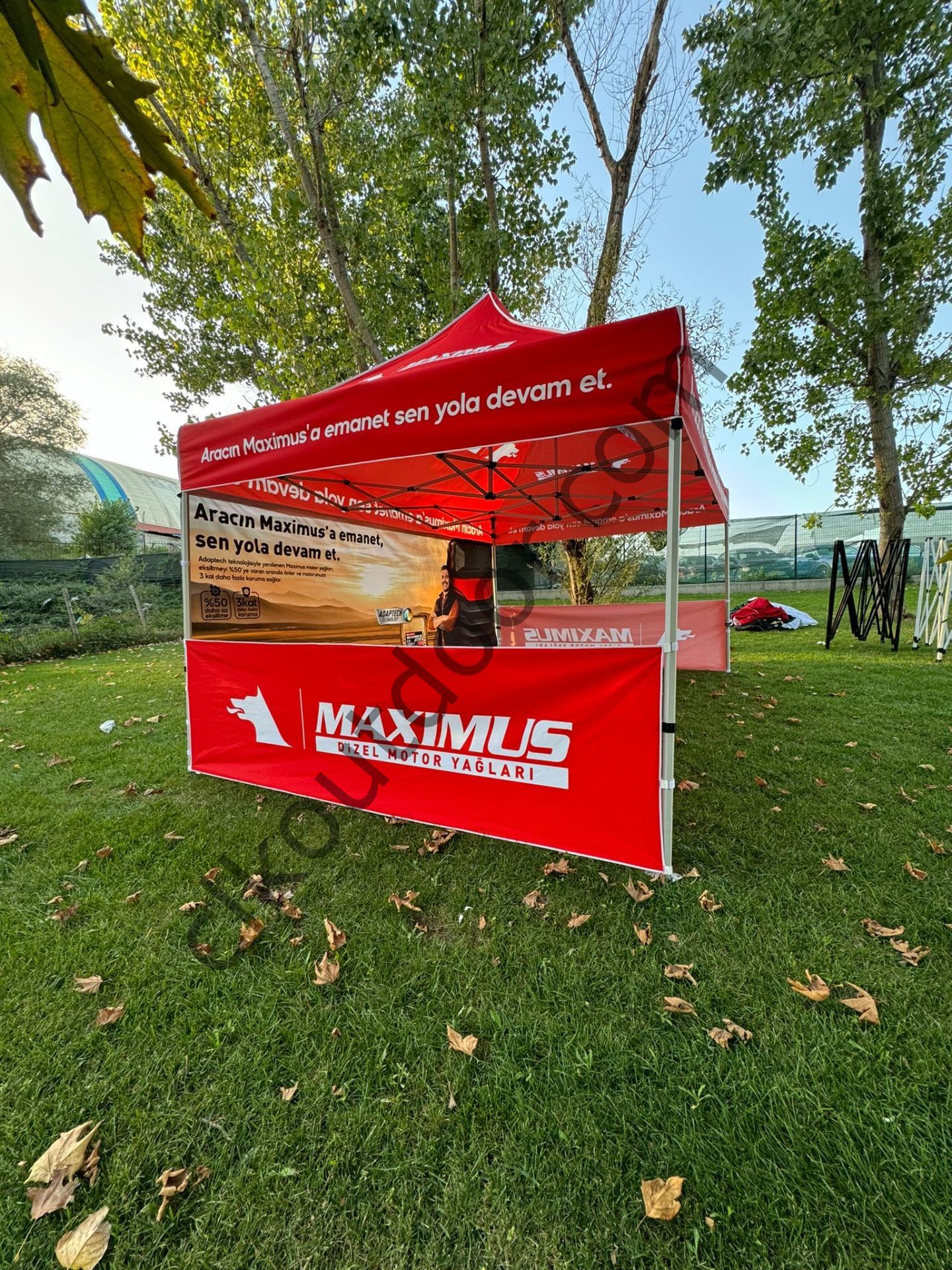 CLK 3x4,5 mt Tavan Logo Baskılı Gazebo Katlanabilir Tente Stand Tanıtım Fuar Çadırı