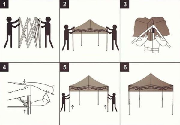CLK 3x4,5 Katlanabilir Tente Gazebo Portatif Çadır 30 mm 3 Yan Kapalı 1 Yan Kapı ve Pencereli Bordo